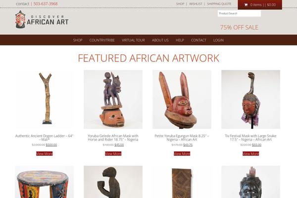 discoverafricanart.com site used Discover-african-art