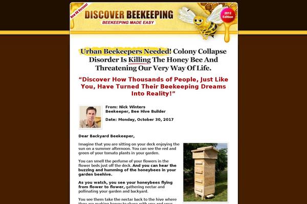 discoverbeekeeping.com site used Paper