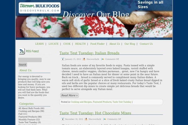 discoverbulkblog.com site used Scenic-sanity