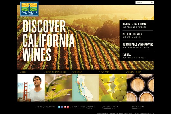 california-wines theme websites examples