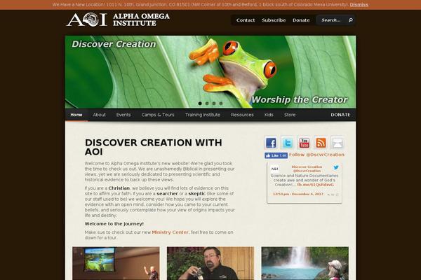 discovercreation.org site used Alphaomega