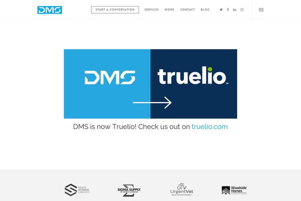 DMS theme site design template sample