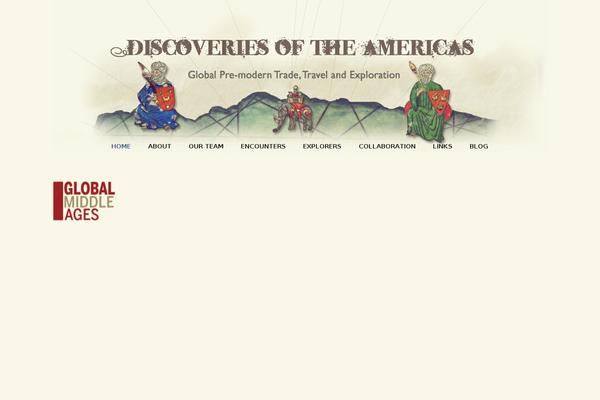 discoveriesoftheamericas.org site used Discoveries