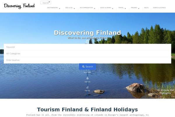 discoveringfinland.com site used Listable-child-theme