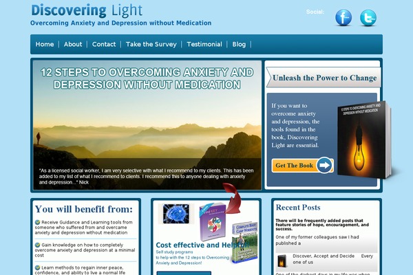 Dlight theme site design template sample