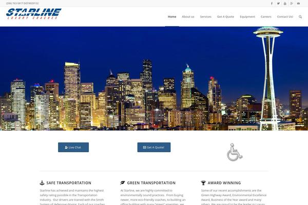 Enfold theme site design template sample