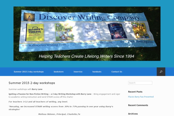 Vantage theme site design template sample