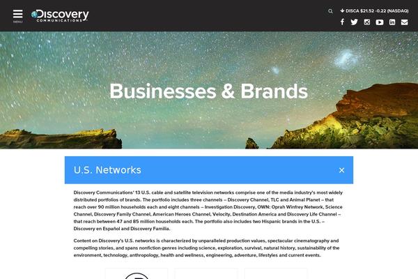 discoverydigitalnetworks.com site used Discovery-corporate