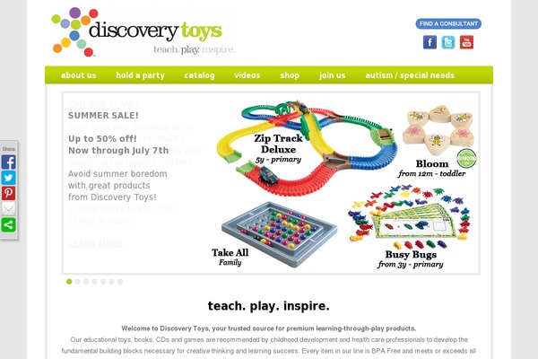 discoverytoys.com site used Discoverytoys