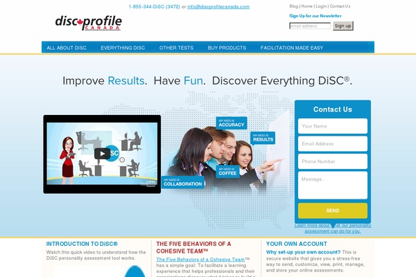 discprofilecanada.com site used Discprofile