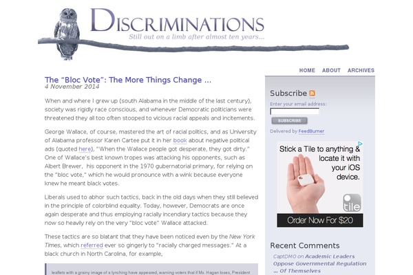 discriminations.us site used Rosenberg