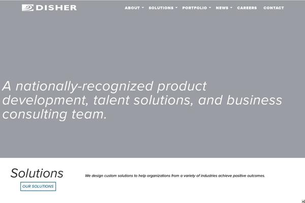 disherdesign.com site used Disher