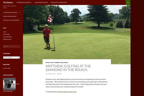 Twenty Fourteen theme site design template sample