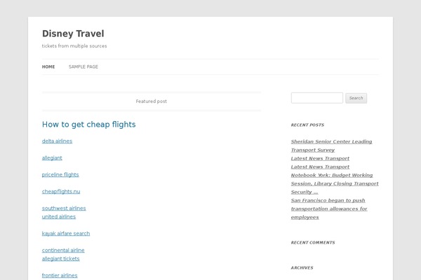 Twenty Twelve theme site design template sample