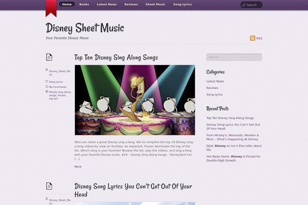 Notes theme site design template sample