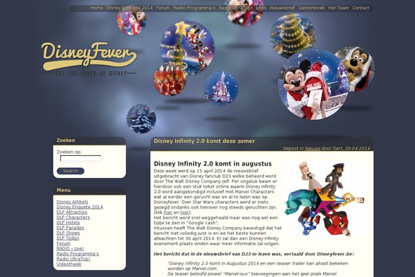 disneyfever.be site used Iconic One China