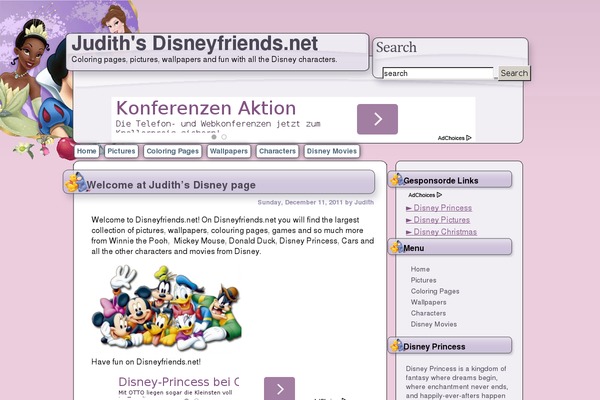 disneyfriends.net site used AdStyle