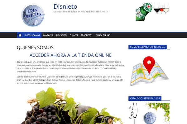 WordPress website example screenshot
