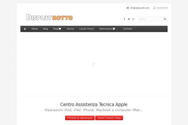 displayrotto.eu site used Assistenza-apple-lg