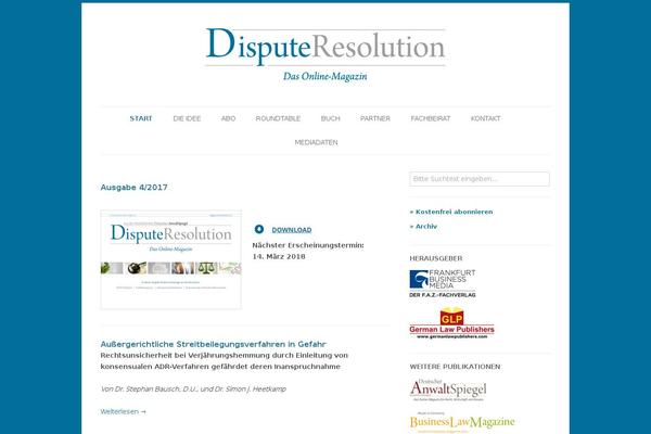 disputeresolution-magazine.de site used Disputeresolution