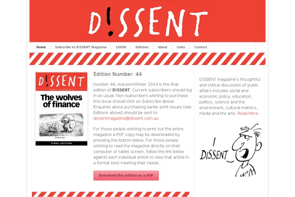 dissent.com.au site used Dissent2