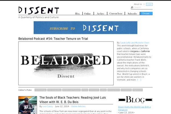 dissentmagazine.org site used Dissent-rumors