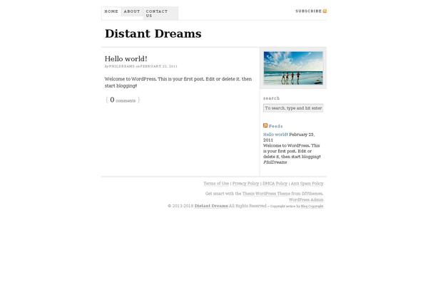 Thesis 1.8 theme site design template sample