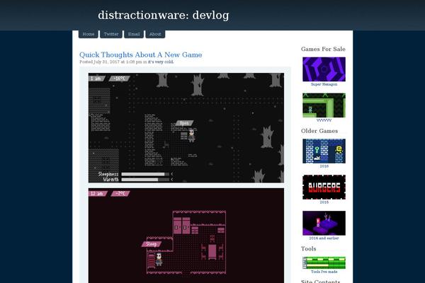 distractionware.com site used Blogus-pro