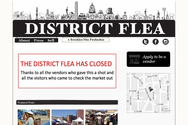 districtflea.com site used Brooklyn-flea
