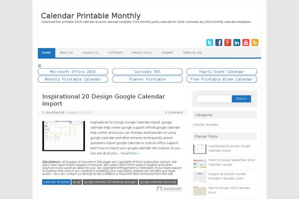 WordPress website example screenshot