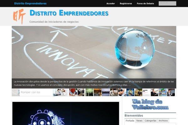 distritoemprendedores.com site used Xin