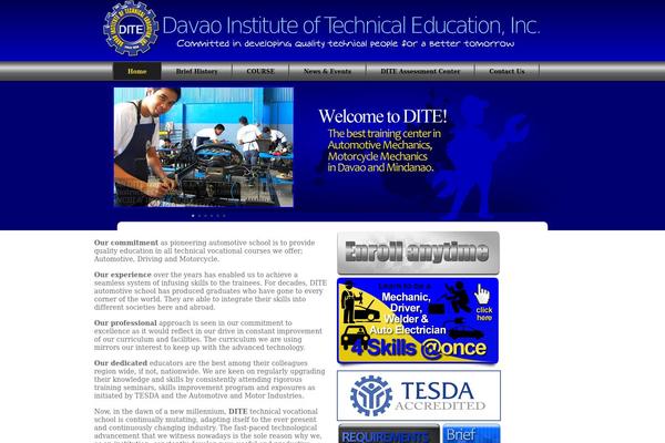 ditedavao.com site used Custom-dite