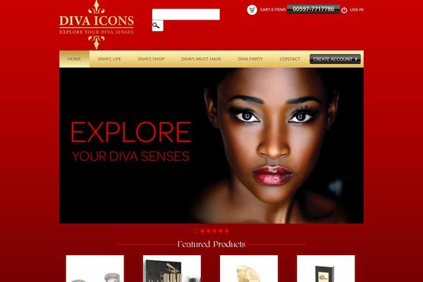 diva-icons.com site used Divaicons