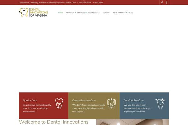 Dent-all theme site design template sample