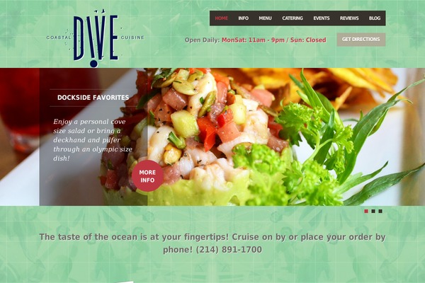 dive-dallas.com site used Feast