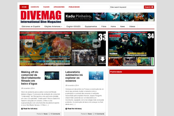 divemag.org site used Gazettewp