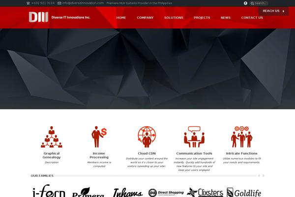 Jupiter theme site design template sample