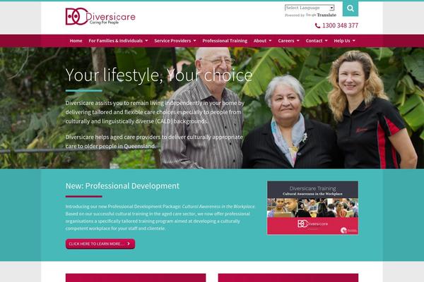 diversicare.com.au site used Ireckonbootstrap-child