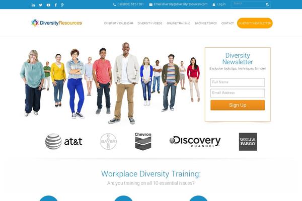 Diversity theme site design template sample