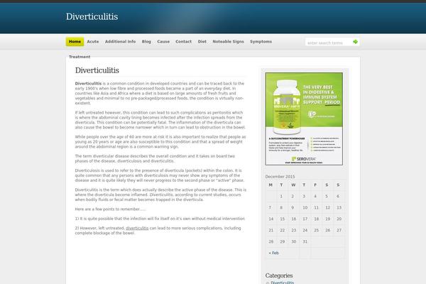 diverticulitis.biz site used Yukon-turquoise