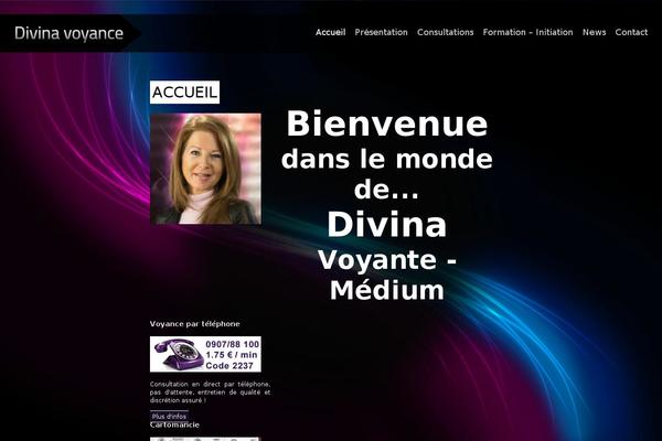 Divina theme site design template sample