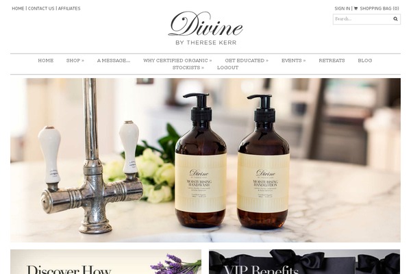 Divine theme site design template sample