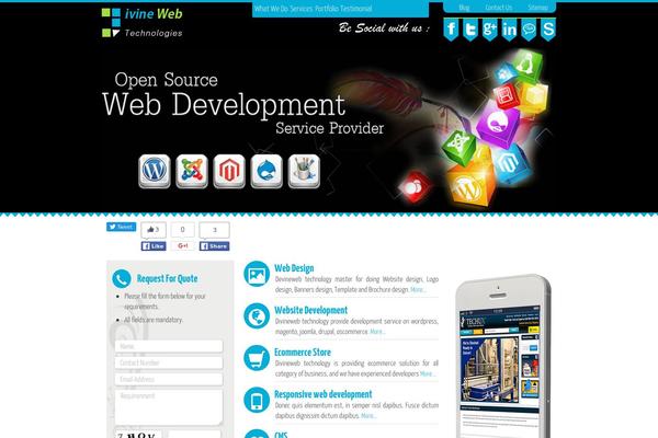 divinewebtechnology.com site used Developer
