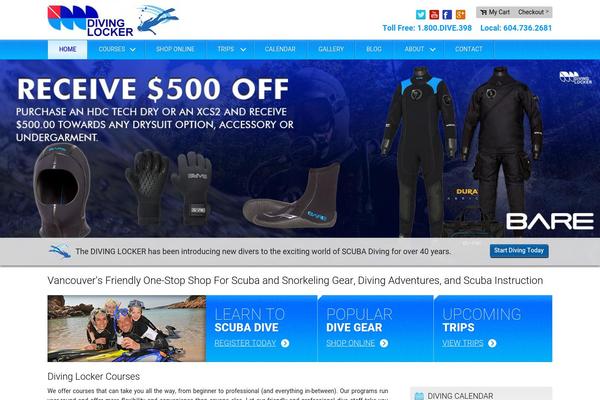 divinglocker.ca site used Diving