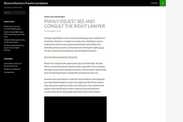 WordPress website example screenshot