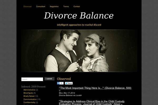 divorcebalance.com site used Silent Film