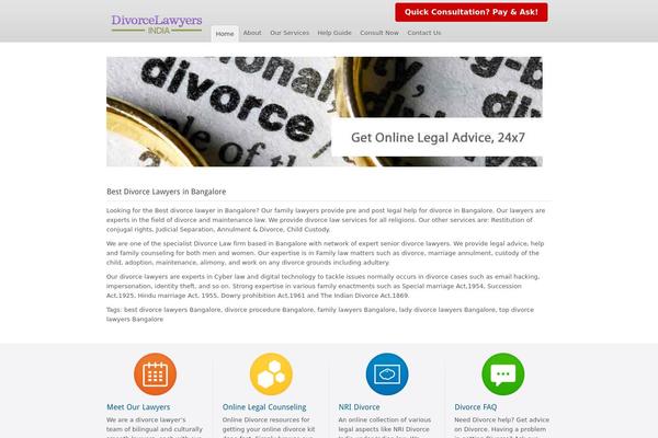 divorcelawyersindia.com site used Legalservice
