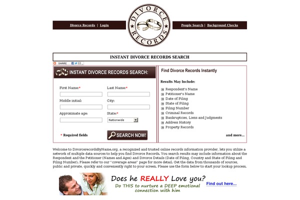 divorcerecordsbyname.org site used Divoauto