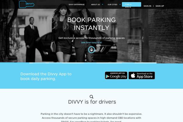 divvyparking.com.au site used Divvy