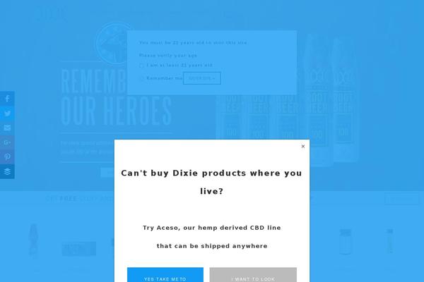 Dixie theme site design template sample